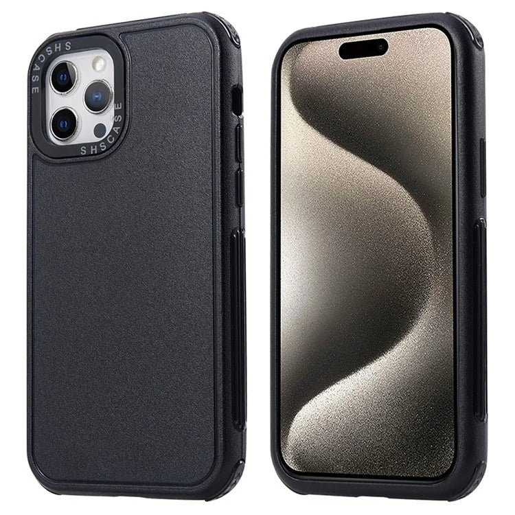 For  iPhone 15 Pro Max Phone Case 3-in-1 TPU + PC Anti-Drop Cover