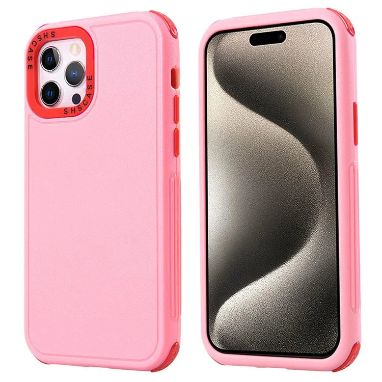 For  iPhone 15 Pro Max Phone Case 3-in-1 TPU + PC Anti-Drop Cover