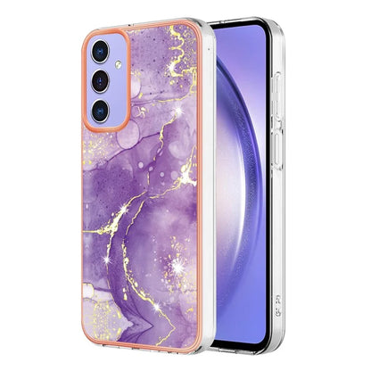 YB IMD Series-2 For Samsung Galaxy A15 5G Case Electroplating Marble Pattern Phone Cover