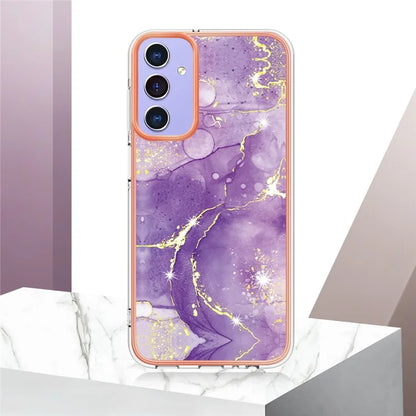 YB IMD Series-2 For Samsung Galaxy A15 5G Case Electroplating Marble Pattern Phone Cover