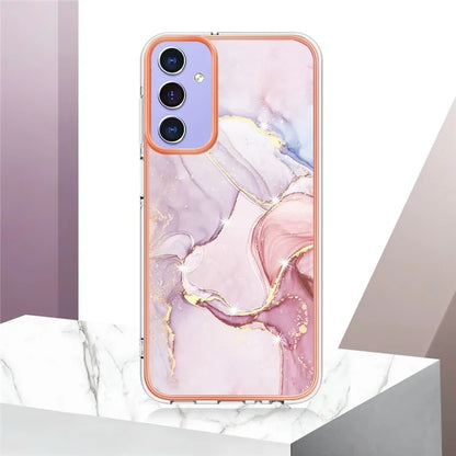 YB IMD Series-2 For Samsung Galaxy A15 5G Case Electroplating Marble Pattern Phone Cover