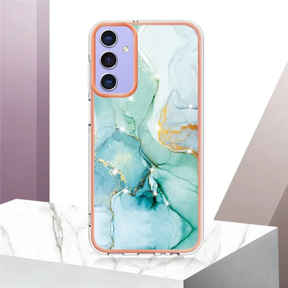 YB IMD Series-2 For Samsung Galaxy A15 5G Case Electroplating Marble Pattern Phone Cover