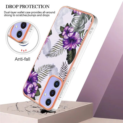 YB IMD Series-1 For Samsung Galaxy A15 5G Case Pattern Plating Frame Design Phone Cover