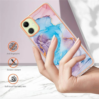YB IMD Series-1 For Samsung Galaxy A05 4G Case Pattern Electroplated Design Protective Cover