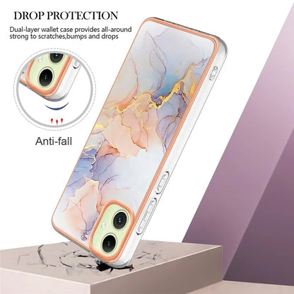YB IMD Series-1 For Samsung Galaxy A05 4G Case Pattern Electroplated Design Protective Cover