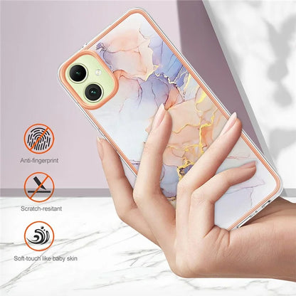 YB IMD Series-1 For Samsung Galaxy A05 4G Case Pattern Electroplated Design Protective Cover