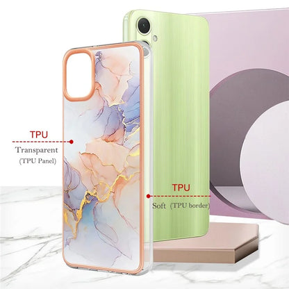 YB IMD Series-1 For Samsung Galaxy A05 4G Case Pattern Electroplated Design Protective Cover