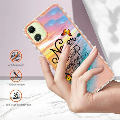 YB IMD Series-1 For Samsung Galaxy A05 4G Case Pattern Electroplated Design Protective Cover