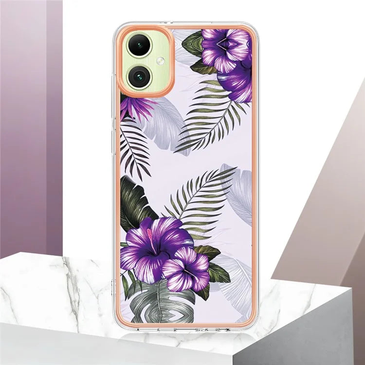 YB IMD Series-1 For Samsung Galaxy A05 4G Case Pattern Electroplated Design Protective Cover