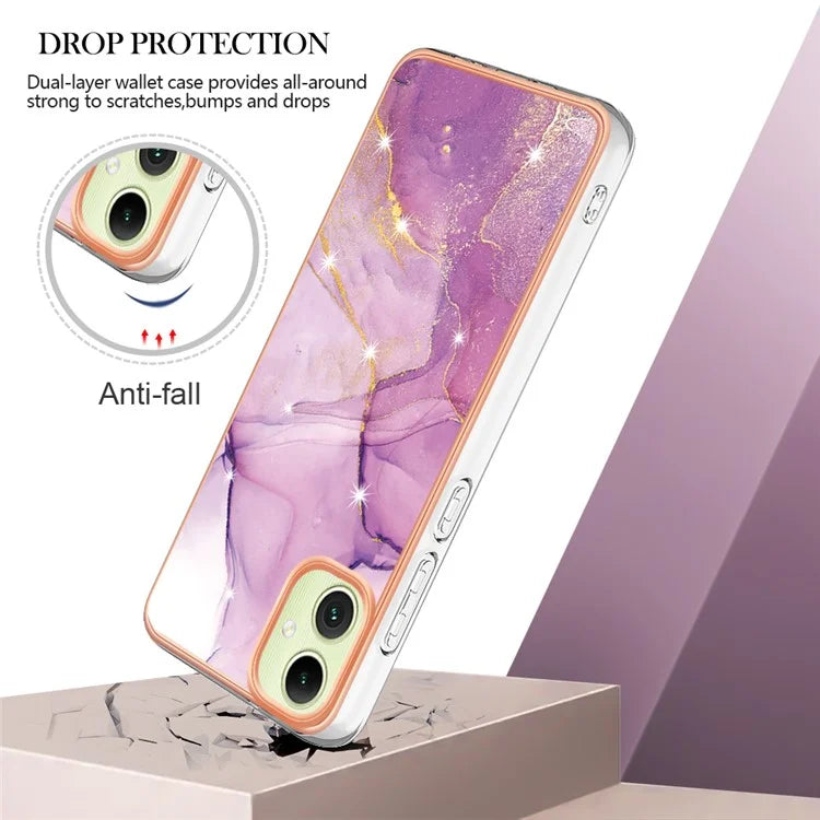 YB IMD Series-2 For Samsung Galaxy A05 4G Case Marble Pattern Protective Phone Cover