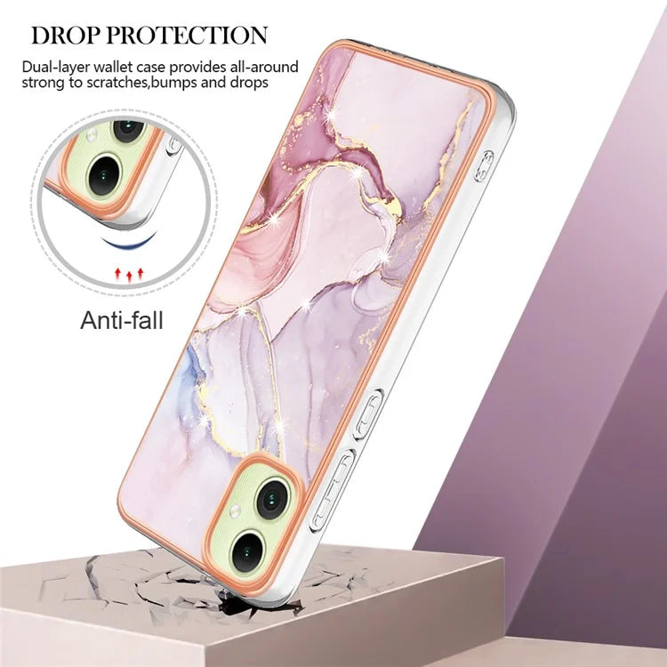 YB IMD Series-2 For Samsung Galaxy A05 4G Case Marble Pattern Protective Phone Cover