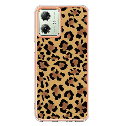 YB IMD Series-19 Style-D For Motorola Moto G54 5G Case Electroplating Pattern Phone Cover