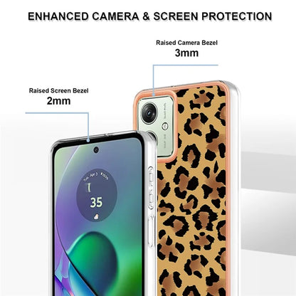 YB IMD Series-19 Style-D For Motorola Moto G54 5G Case Electroplating Pattern Phone Cover