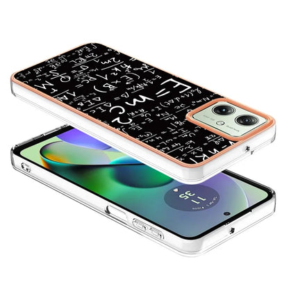 YB IMD Series-19 Style-D For Motorola Moto G54 5G Case Electroplating Pattern Phone Cover