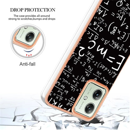 YB IMD Series-19 Style-D For Motorola Moto G54 5G Case Electroplating Pattern Phone Cover