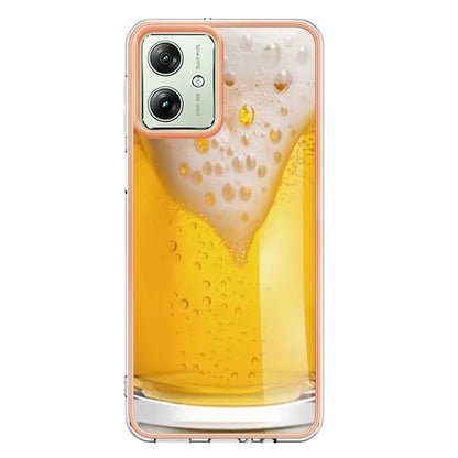 YB IMD Series-19 Style-D For Motorola Moto G54 5G Case Electroplating Pattern Phone Cover