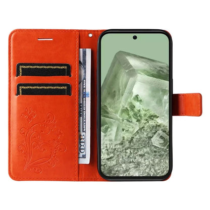 KT Imprinting Flower Series-2 For Google Pixel 8a Cover Imprinted Phone Leather Case