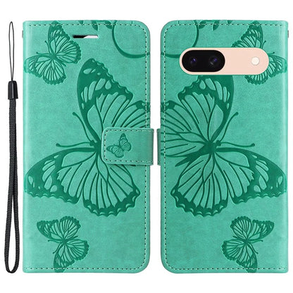 KT Imprinting Flower Series-2 For Google Pixel 8a Cover Imprinted Phone Leather Case