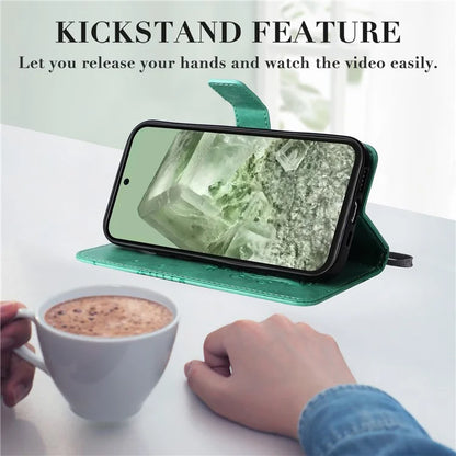 KT Imprinting Flower Series-2 For Google Pixel 8a Cover Imprinted Phone Leather Case