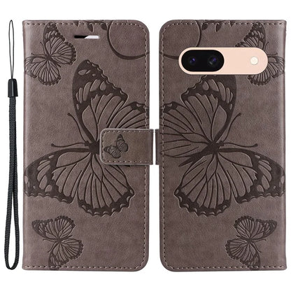 KT Imprinting Flower Series-2 For Google Pixel 8a Cover Imprinted Phone Leather Case