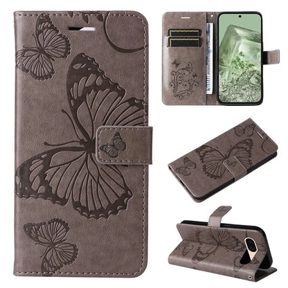 KT Imprinting Flower Series-2 For Google Pixel 8a Cover Imprinted Phone Leather Case