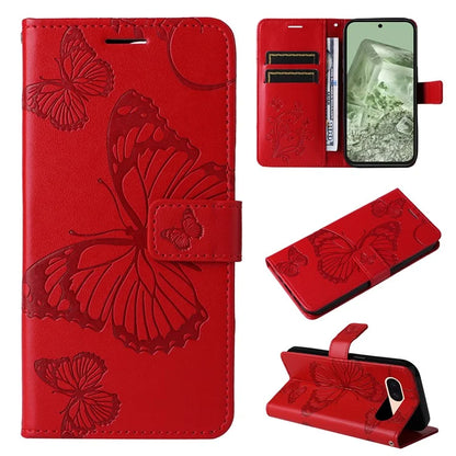 KT Imprinting Flower Series-2 For Google Pixel 8a Cover Imprinted Phone Leather Case