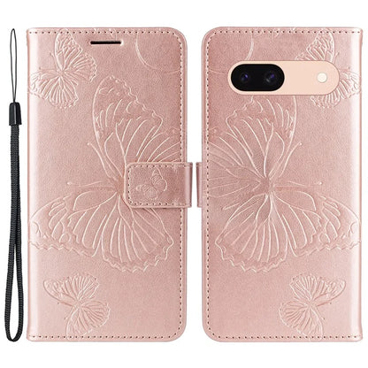 KT Imprinting Flower Series-2 For Google Pixel 8a Cover Imprinted Phone Leather Case