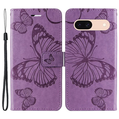 KT Imprinting Flower Series-2 For Google Pixel 8a Cover Imprinted Phone Leather Case