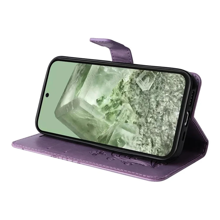 KT Imprinting Flower Series-2 For Google Pixel 8a Cover Imprinted Phone Leather Case