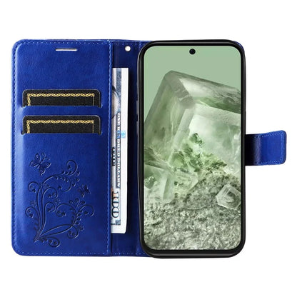KT Imprinting Flower Series-2 For Google Pixel 8a Cover Imprinted Phone Leather Case