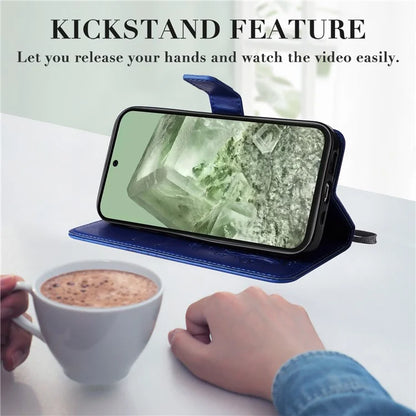 KT Imprinting Flower Series-2 For Google Pixel 8a Cover Imprinted Phone Leather Case
