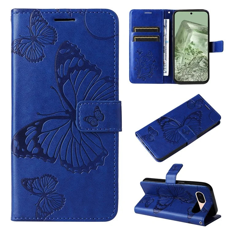 KT Imprinting Flower Series-2 For Google Pixel 8a Cover Imprinted Phone Leather Case