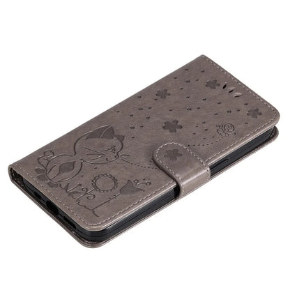 For Google Pixel 8a KT Imprinting Flower Series-4 Case Stand PU Leather Cell Phone Cover Wallet