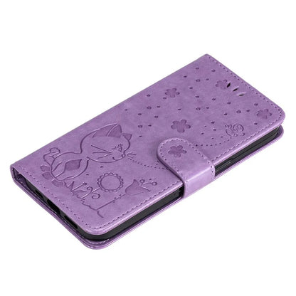 For Google Pixel 8a KT Imprinting Flower Series-4 Case Stand PU Leather Cell Phone Cover Wallet