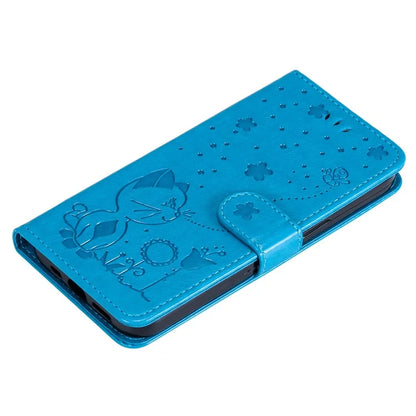 For Google Pixel 8a KT Imprinting Flower Series-4 Case Stand PU Leather Cell Phone Cover Wallet