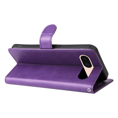 KT Leather Series-2 For Google Pixel 8a Anti-Scratch PU Leather Shell Solid Color Stand Phone Case Wallet