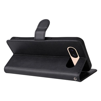 KT Leather Series-2 For Google Pixel 8a Anti-Scratch PU Leather Shell Solid Color Stand Phone Case Wallet