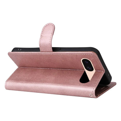 KT Leather Series-2 For Google Pixel 8a Anti-Scratch PU Leather Shell Solid Color Stand Phone Case Wallet