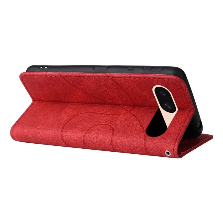 KT Leather Series-1 For Google Pixel 8a Case Anti-Scratch Shell Wallet Stand Phone Cover
