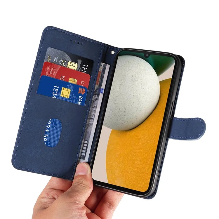 For Samsung Galaxy A15 5G Case Wallet Imprinted Line Leather Phone Cover
