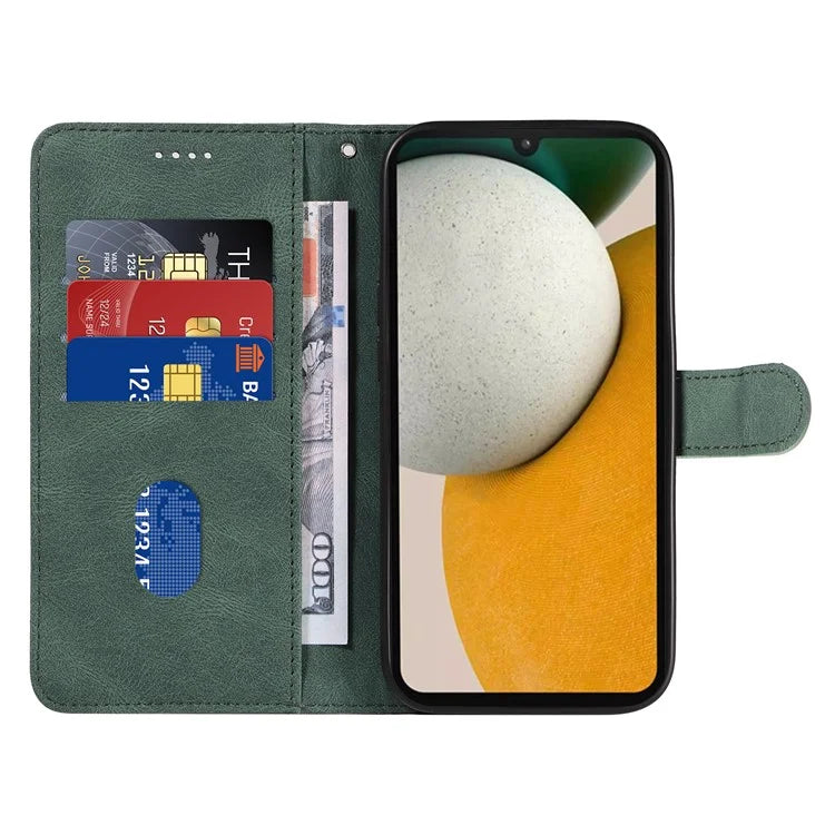 For Samsung Galaxy A15 5G Case Wallet Imprinted Line Leather Phone Cover