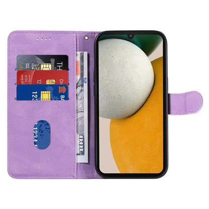 For Samsung Galaxy A15 5G Case Wallet Imprinted Line Leather Phone Cover