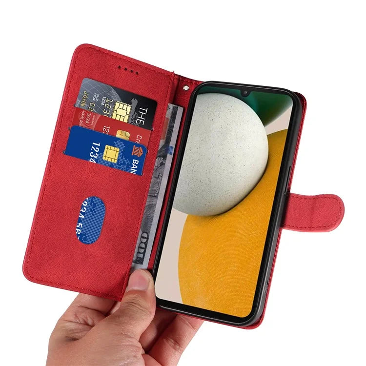 For Samsung Galaxy A15 5G Case Wallet Imprinted Line Leather Phone Cover