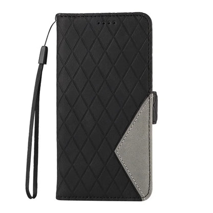 For Samsung Galaxy A15 5G Protective Case Rhombus Imprinted Leather Flip Phone Cover