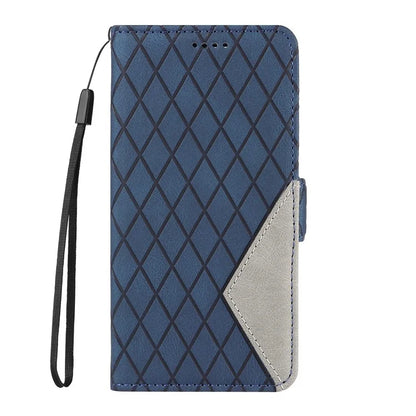 For Samsung Galaxy A15 5G Protective Case Rhombus Imprinted Leather Flip Phone Cover