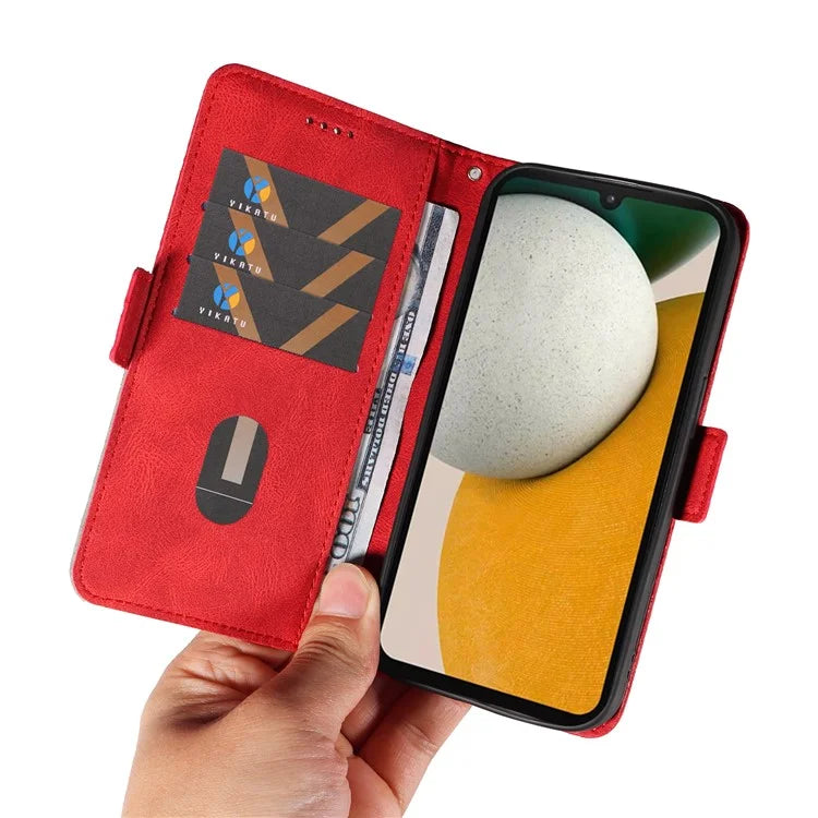 For Samsung Galaxy A15 5G Protective Case Rhombus Imprinted Leather Flip Phone Cover
