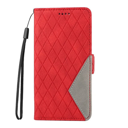 For Samsung Galaxy A15 5G Protective Case Rhombus Imprinted Leather Flip Phone Cover