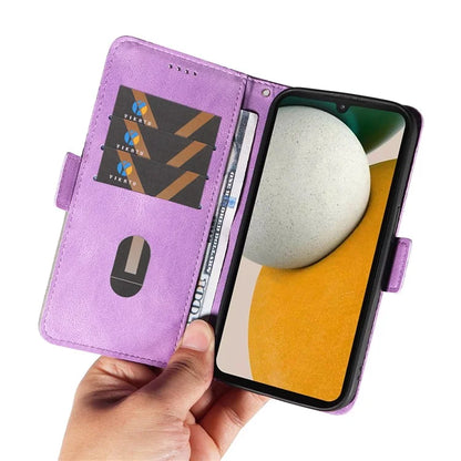 For Samsung Galaxy A15 5G Protective Case Rhombus Imprinted Leather Flip Phone Cover