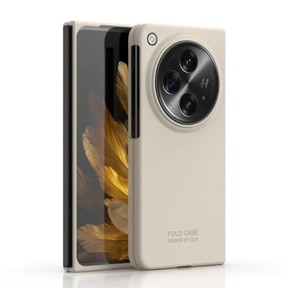 For OnePlus Open Case PC Folding Phone Cover with Tempered Glass Film