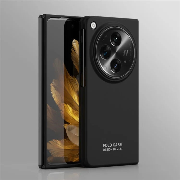 For OnePlus Open Case PC Folding Phone Cover with Tempered Glass Film